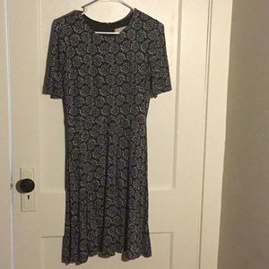 black,grey, white dress